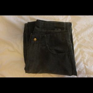 Used Corduroy green pants small